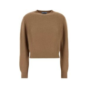 Prada Women Biscuit Cashmere Sweater